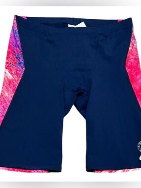 Nike Navy and Pink Athletic Htdrastrong Shorts size 34